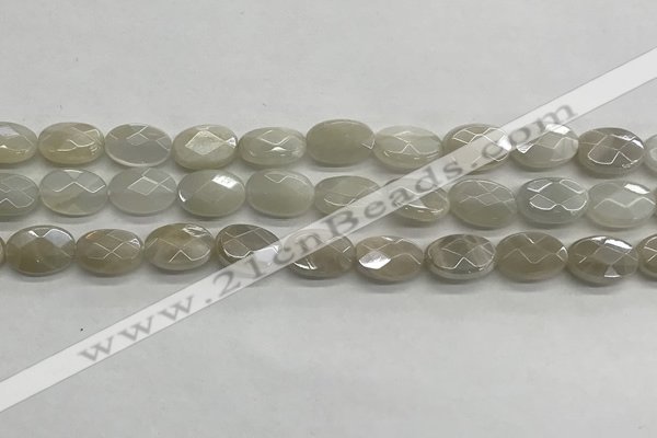 CMS1806 15.5 inches 8*12mm faceted oval AB-color moonstone beads