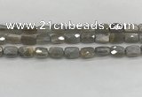 CMS1823 15.5 inches 8*12mm faceted rectangle AB-color moonstone beads