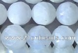 CMS1861 15.5 inches 8mm faceted round white moonstone gemstone beads