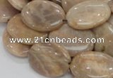 CMS19 15.5 inches 18*25mm oval moonstone gemstone beads wholesale