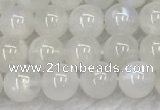 CMS1901 15.5 inches 6mm round white moonstone gemstone beads