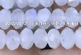 CMS1925 15.5 inches 4*6mm faceted rondelle white moonstone beads