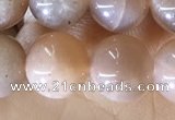 CMS1931 15.5 inches 8mm round moonstone beads wholesale