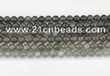 CMS2021 15.5 inches 8mm round black moonstone beads wholesale