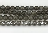 CMS2023 15.5 inches 12mm round black moonstone beads wholesale