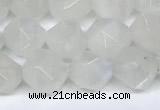 CMS2066 15.5 inches 8mm faceted nuggets white moonstone beads