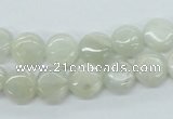 CMS209 15.5 inches 10mm flat round moonstone gemstone beads wholesale