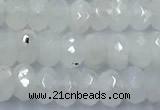 CMS2121 15 inches 4*6mm faceted rondelle white moonstone beads