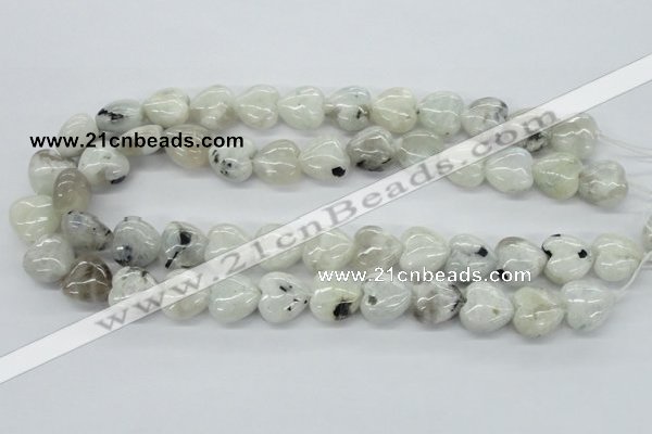 CMS214 15.5 inches 16*16mm heart moonstone gemstone beads wholesale