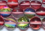 CMS2218 15 inches 6mm, 8mm, 10mm & 12mm round synthetic moonstone beads