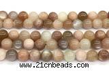 CMS2275 15 inches 10mm round rainbow moonstone gemstone beads