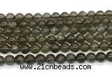 CMS2302 15 inches 8mm round black moonstone beads wholesale