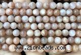 CMS2355 15 inches 6mm round moonstone beads wholesale