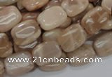 CMS27 15.5 inches 12*16mm rectangle moonstone gemstone beads wholesale