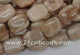 CMS27 15.5 inches 12*16mm rectangle moonstone gemstone beads wholesale