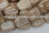 CMS28 15.5 inches 13*18mm rectangle moonstone gemstone beads wholesale