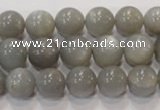 CMS306 15.5 inches 11mm round natural grey moonstone beads wholesale