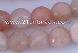 CMS353 15.5 inches 16mm faceted round natural pink moonstone beads