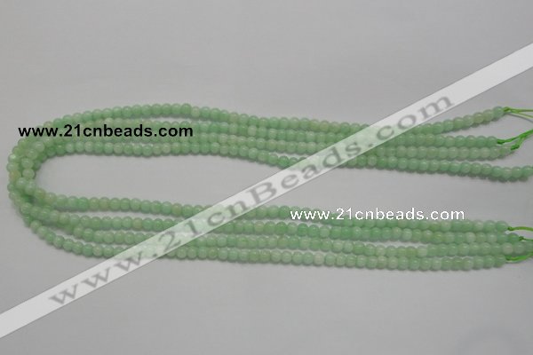 CMS401 15.5 inches 4mm round green moonstone beads wholesale