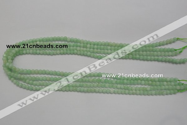 CMS401 15.5 inches 4mm round green moonstone beads wholesale