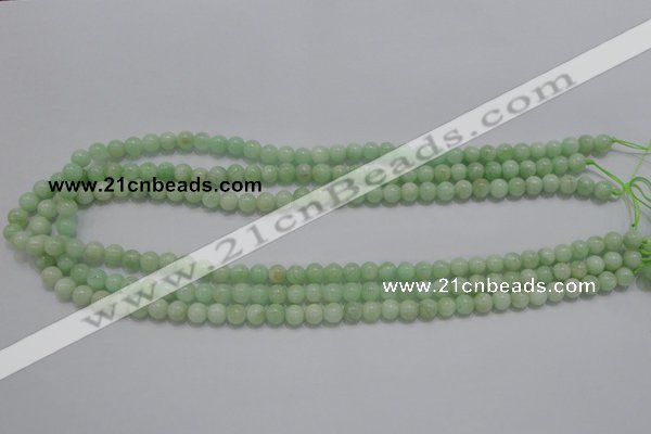 CMS402 15.5 inches 6mm round green moonstone beads wholesale