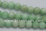 CMS403 15.5 inches 8mm round green moonstone beads wholesale