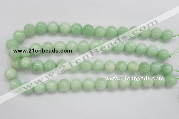 CMS406 15.5 inches 14mm round green moonstone beads wholesale