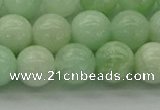 CMS412 15.5 inches 8mm round green moonstone beads wholesale