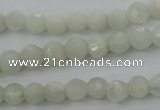 CMS451 15.5 inches 4mm faceted round white moonstone gemstone beads