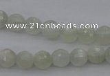 CMS452 15.5 inches 6mm faceted round white moonstone gemstone beads