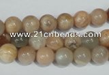 CMS503 15.5 inches 8mm round moonstone beads wholesale