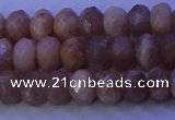 CMS564 15.5 inches 5*8mm faceted rondelle moonstone gemstone beads