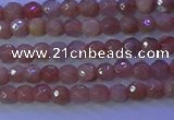 CMS569 15.5 inches 4mm faceted round moonstone gemstone beads