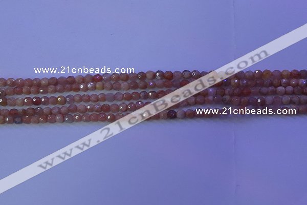 CMS569 15.5 inches 4mm faceted round moonstone gemstone beads