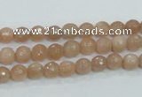 CMS58 15.5 inches 6mm faceted round moonstone gemstone beads