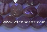 CMS590 15.5 inches 12mm faceted coin moonstone gemstone beads