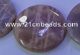 CMS595 15.5 inches 35mm faceted coin moonstone gemstone beads