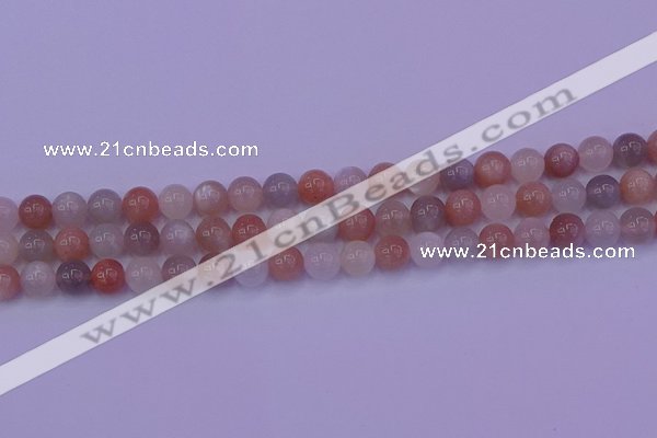 CMS622 15.5 inches 8mm round rainbow moonstone beads wholesale