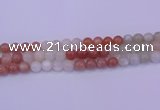 CMS633 15.5 inches 10mm round rainbow moonstone gemstone beads