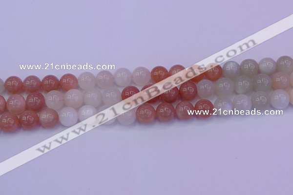 CMS633 15.5 inches 10mm round rainbow moonstone gemstone beads