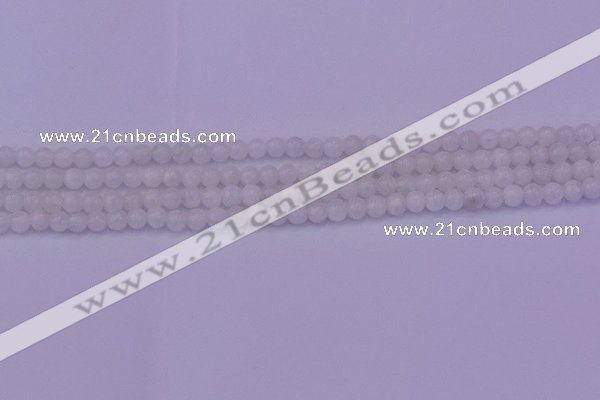 CMS640 15.5 inches 4mm round white moonstone beads wholesale