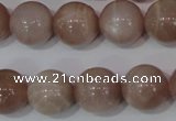 CMS757 15.5 inches 15mm round natural moonstone beads wholesale