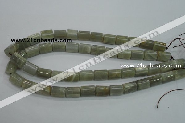 CMS78 15.5 inches faceted column 10*14mm moonstone gemstone beads