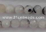 CMS801 15.5 inches 6mm faceted round white moonstone beads