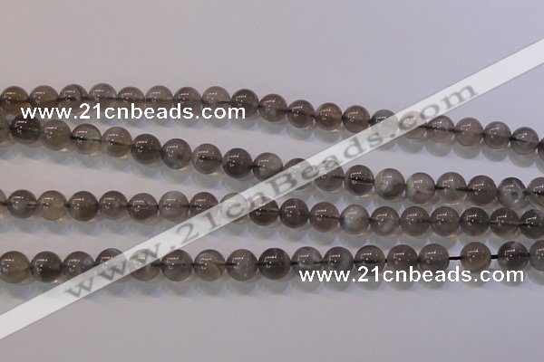 CMS852 15.5 inches 8mm round natural black moonstone beads