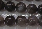 CMS853 15.5 inches 10mm round natural black moonstone beads