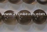 CMS854 15.5 inches 12mm round natural black moonstone beads