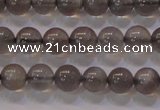 CMS858 15.5 inches 6mm round A grade natural black moonstone beads