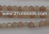 CMS870 15.5 inches 6mm faceted round moonstone gemstone beads