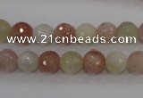 CMS871 15.5 inches 8mm faceted round moonstone gemstone beads